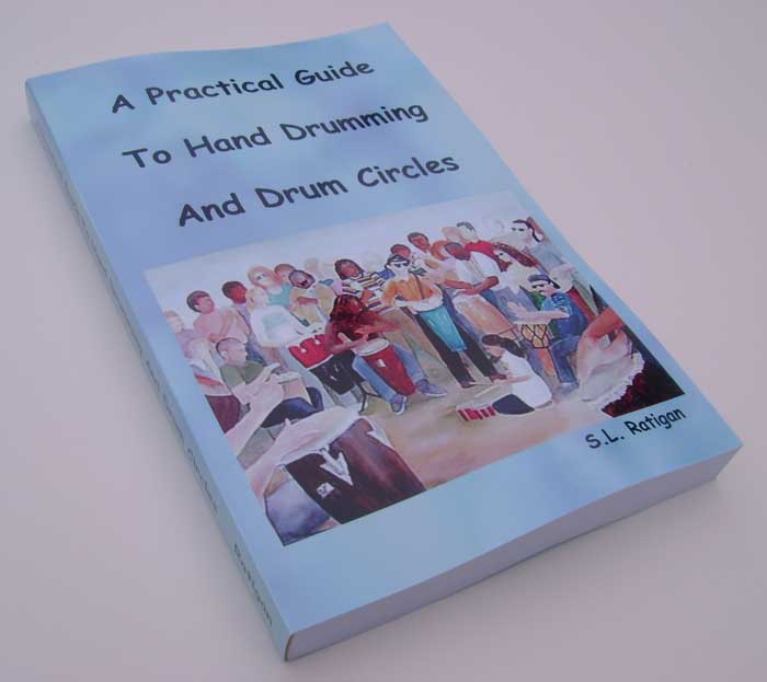 [IMAGE: hand drumming and drum circles book photo]